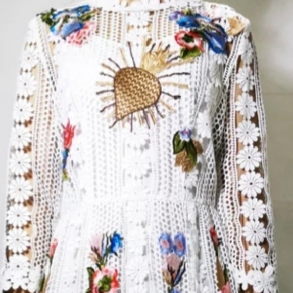 NWT White Vintage High Quality Runway Dress - Picture 8 of 8